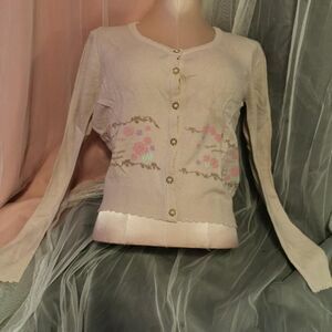 Ank Rouge Fairytale Cardigan Small NWT Jfashion Harajuku Mori Kei Lolita Kawaii